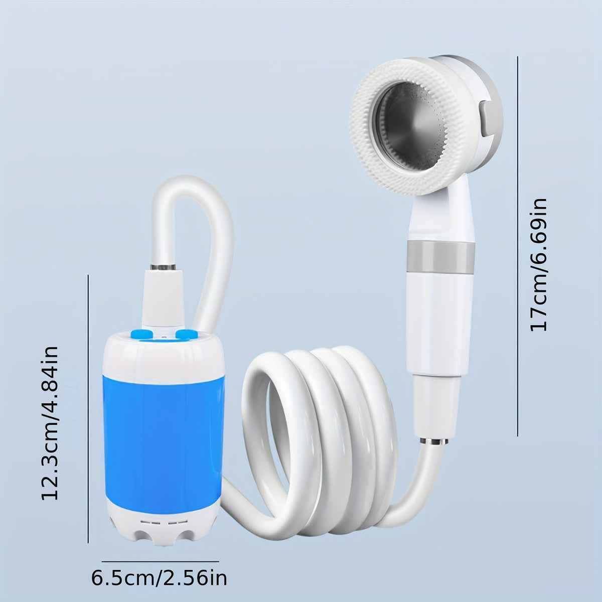 Portable Electric Camping Shower USB Rechargeable
