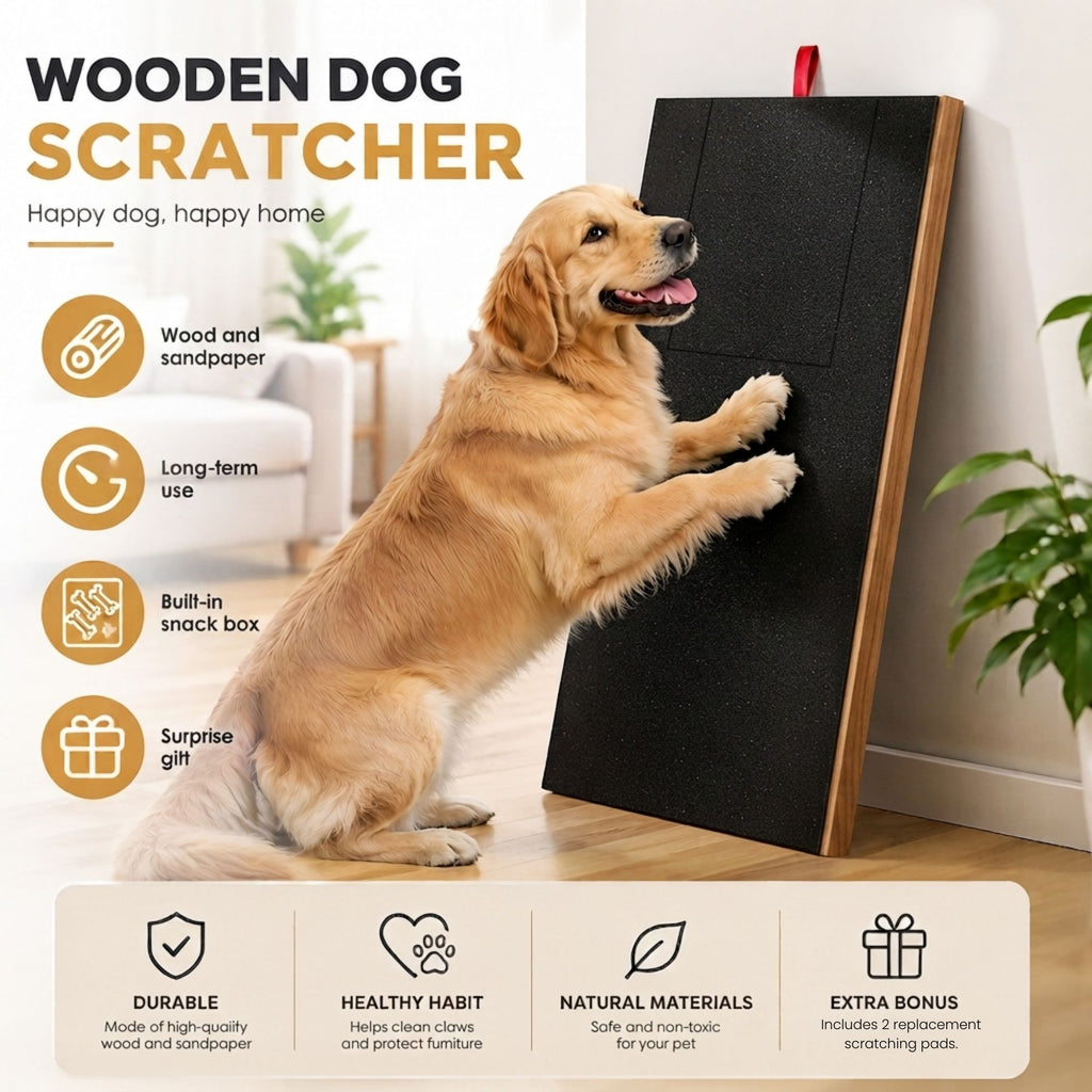 Dog Nail Scratch Board with Snack Box Sandpaper Puppy Nail