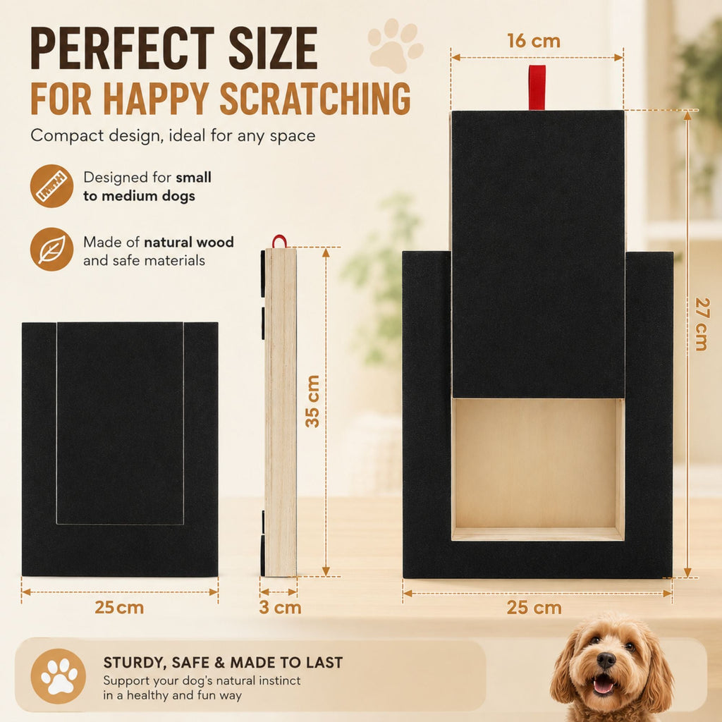 Dog Nail Scratch Board with Snack Box Sandpaper Puppy Nail