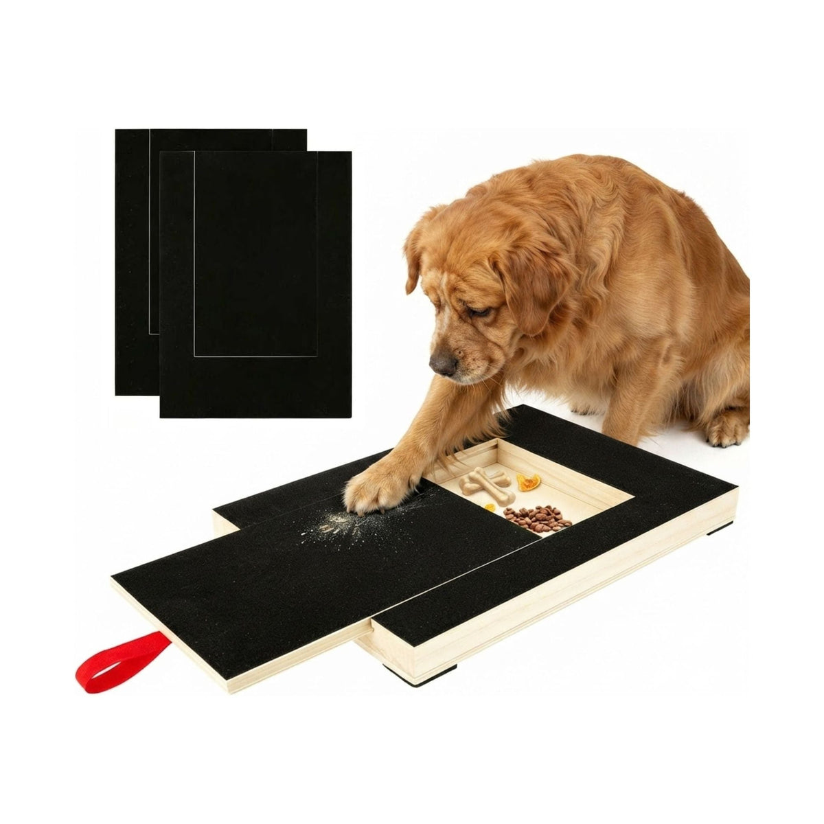 Dog Nail Scratch Board with Snack Box Sandpaper Puppy Nail
