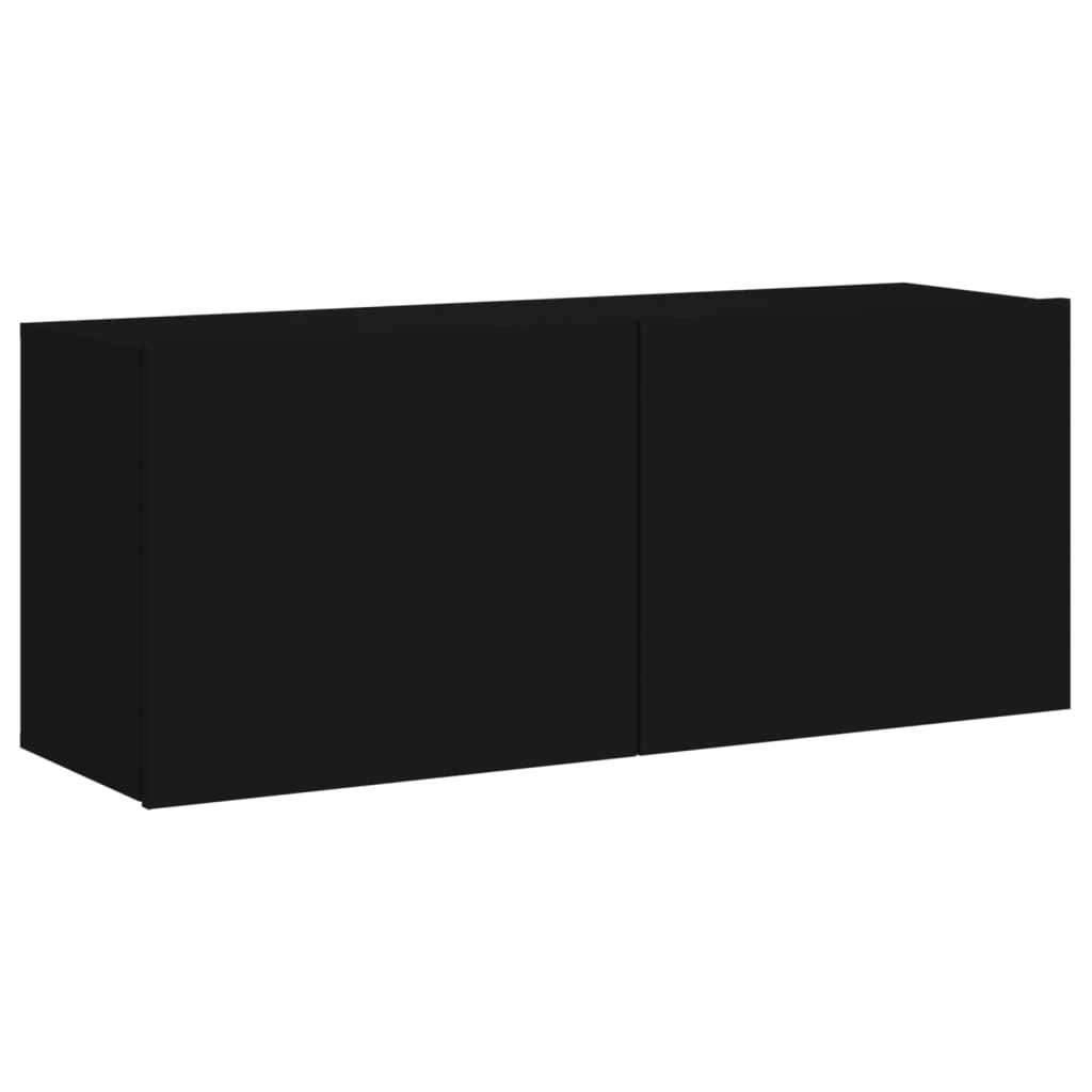 NNEVL TV Cabinet Wall-mounted Black 100x30x41 cm