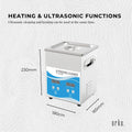 Orku 2L Digital Ultrasonic Jewellery Cleaner for Watches and Parts