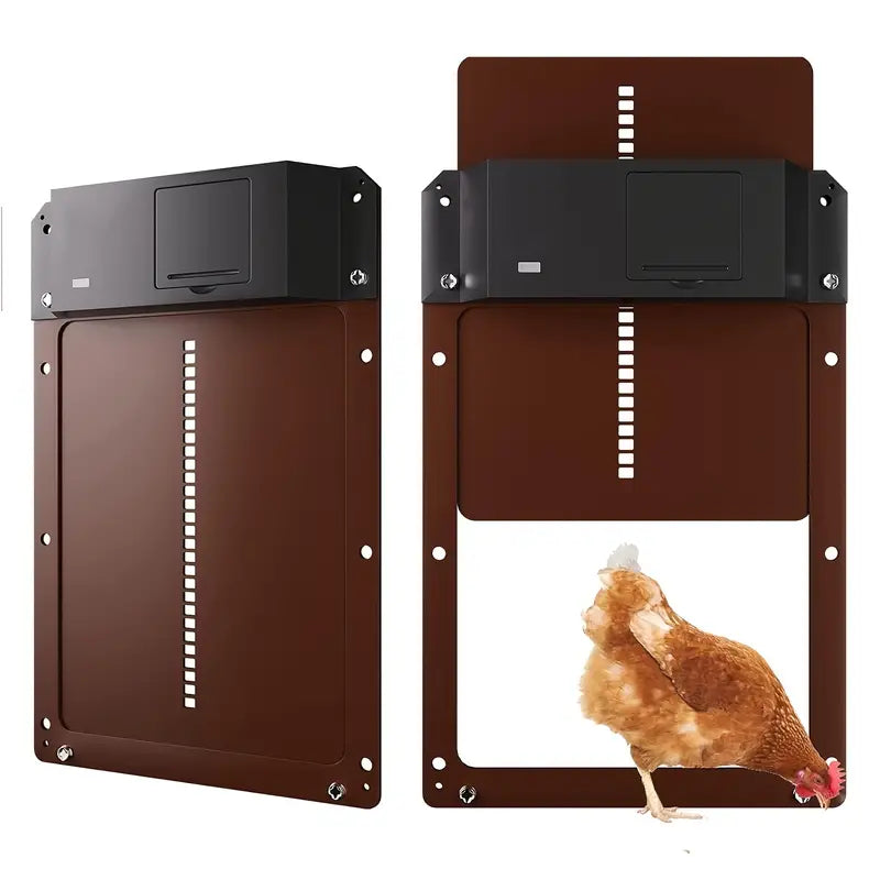 PCS Automatic Chicken House Coop Door Light-Sensitive Night And Morning Delay Auto Guard Door Opening For Chickens